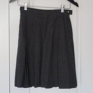 SALVATORE FERRAGAMO VINTAGE GREY WOOL SKIRT SIZE 6
